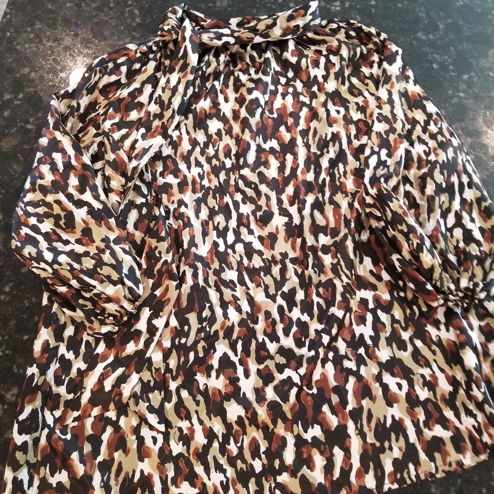 Animal print Mark Zunino top 1x